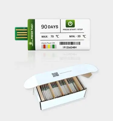Fresh Tag 1 30days Paperless Recorder Data Logger Refrigerator Temperature Meter