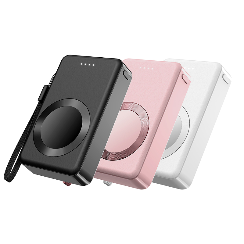 High Capacity Portable Mini Keychain Wireless Magnetic Charging Power Bank for Watch