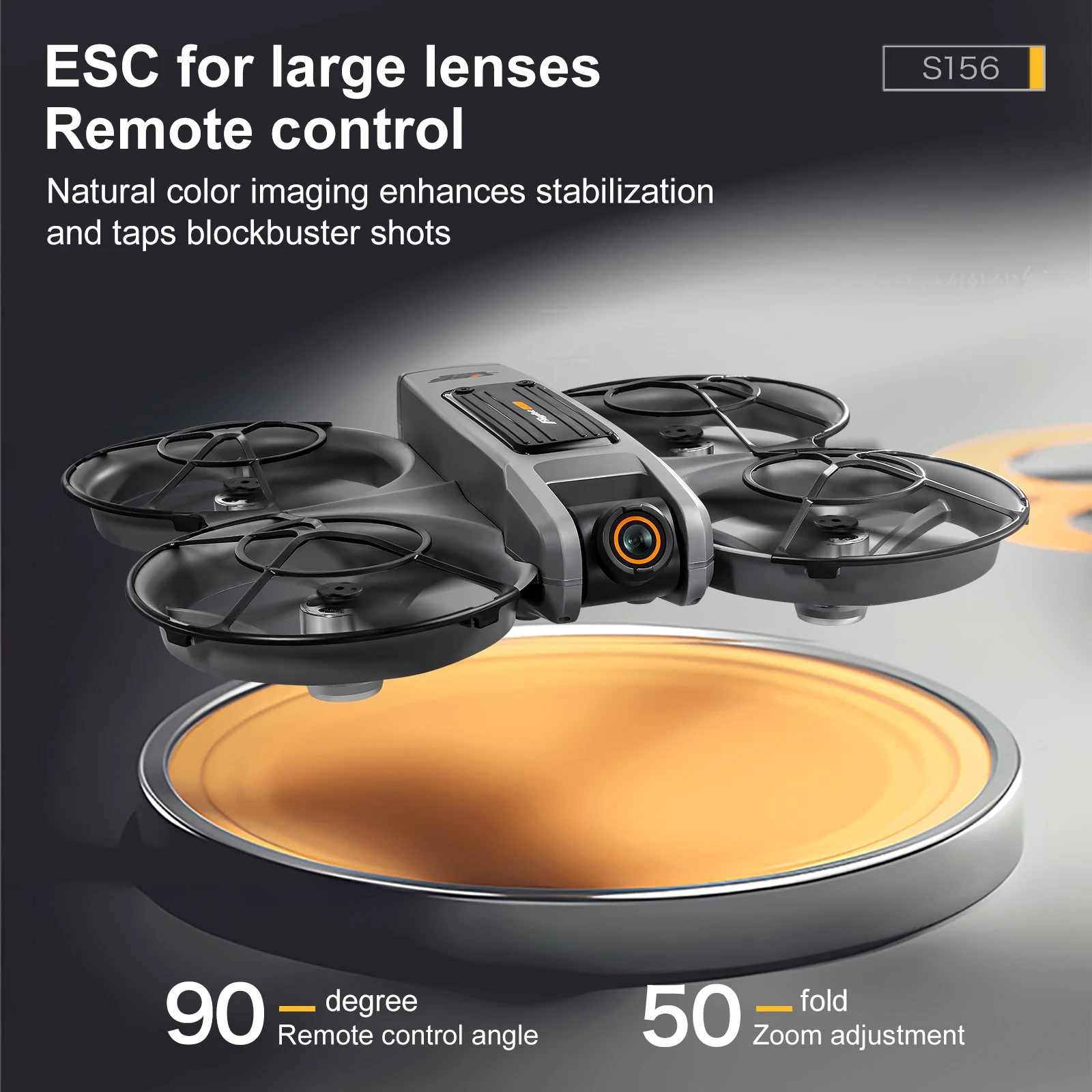 S156 Beginner Drone FPV HD Camera Brushless Motor Obstacle Avoidance Foldable Quadcopter with LED Screen Control