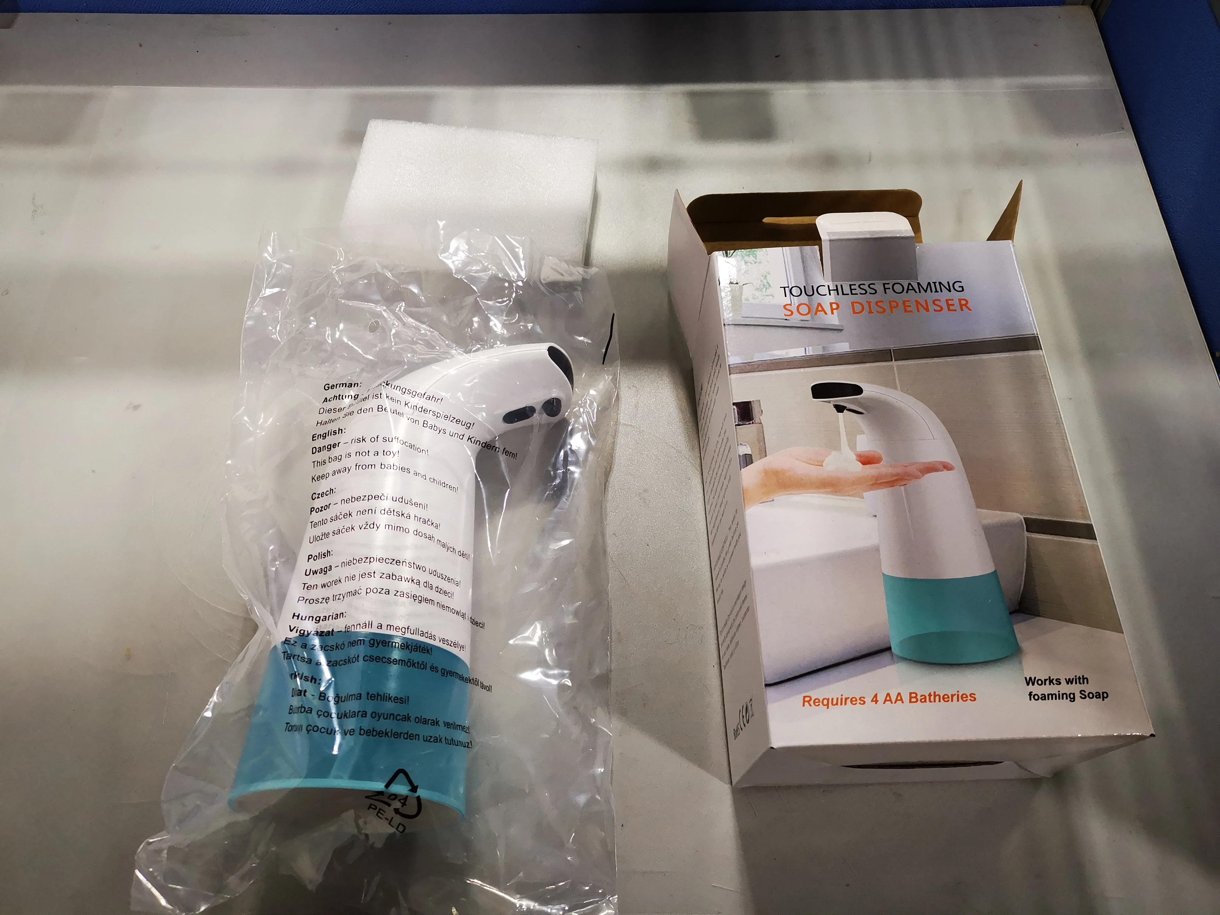 automatic Soap Dispenser Touchless Foaming Soap Dispenser ABS auto touchless hand Free Countertop Soap Dispensers