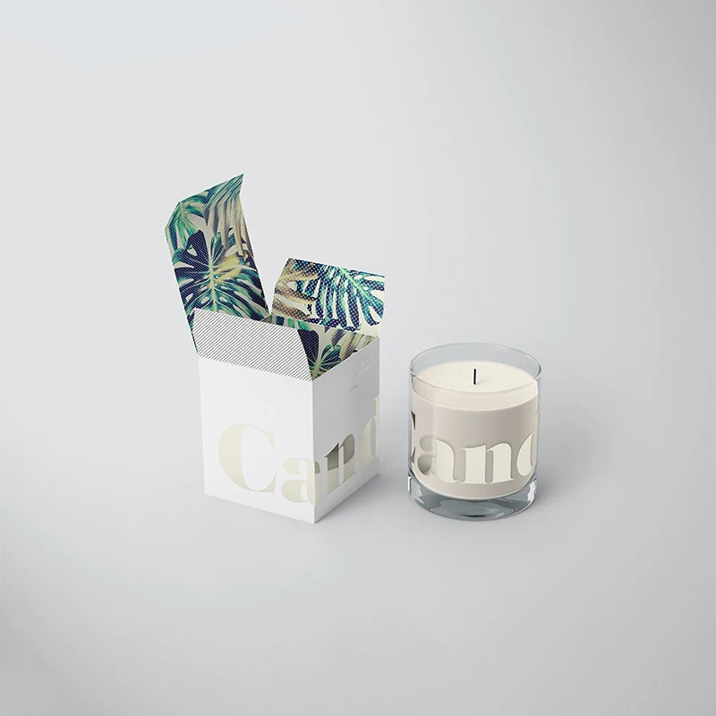 Personalised Gift Box Candle Biodegradable Candles With Box Organic Soy Personalize Wholesale Flower Wax Candle Box
