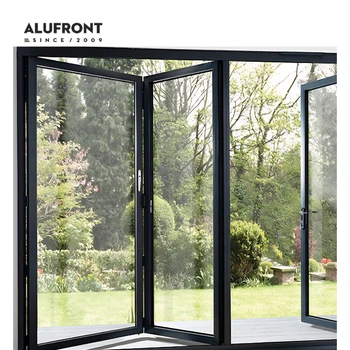Alufront AS2047 Bifold Doors Aluminium Folding Patio Cheap Personalized Stainless Steel Folding Doors Standard Bifold Doors
