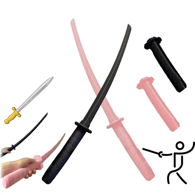 Cosplay props anime hot Plastic Retractable Toys Adult Samurai Sword