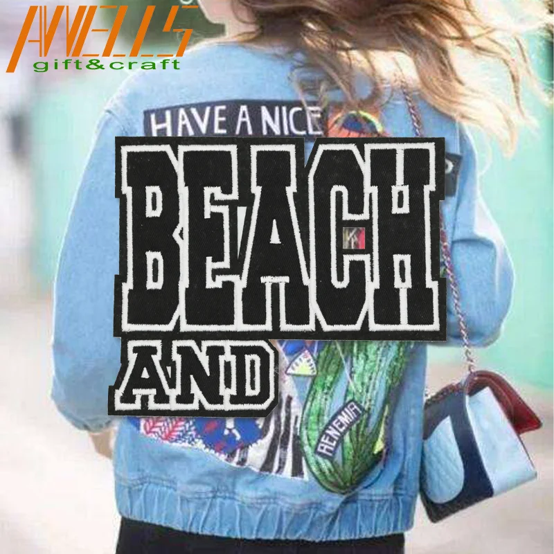 Custom Iron on Letters Numbers Embroidery Patches, Embroidered Patches Letters Applique for Clothes Dress Hat Jeans