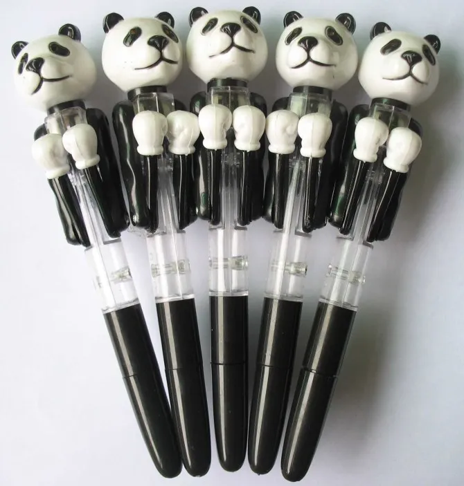 chine souvenir promotionnel en plastique animal boxe stylo panda