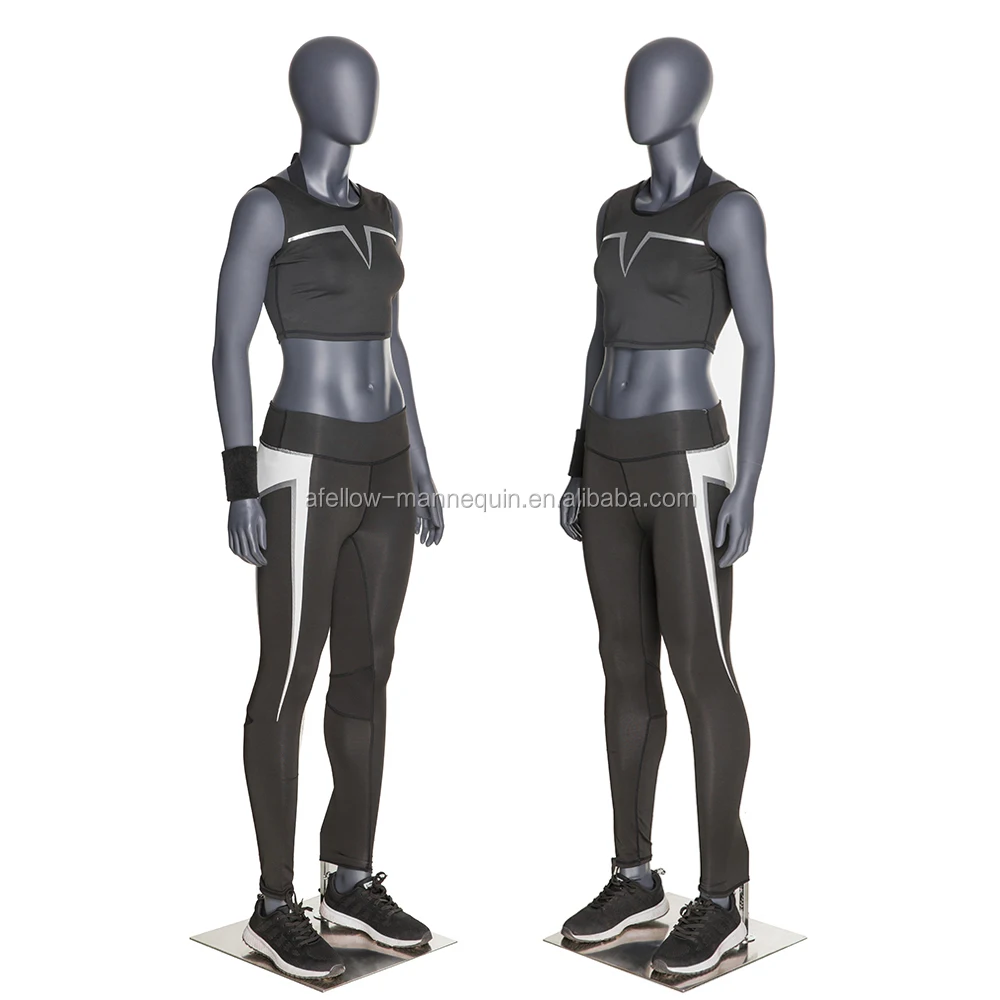 Fashion Store Window Display Fiberglass Female Full Body Sports