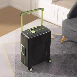 Luxury PP Spinner Portable Traveling Luggage 20 24 28 Inch 3 PCS Lock Suitcase Sets Rolling Trolley