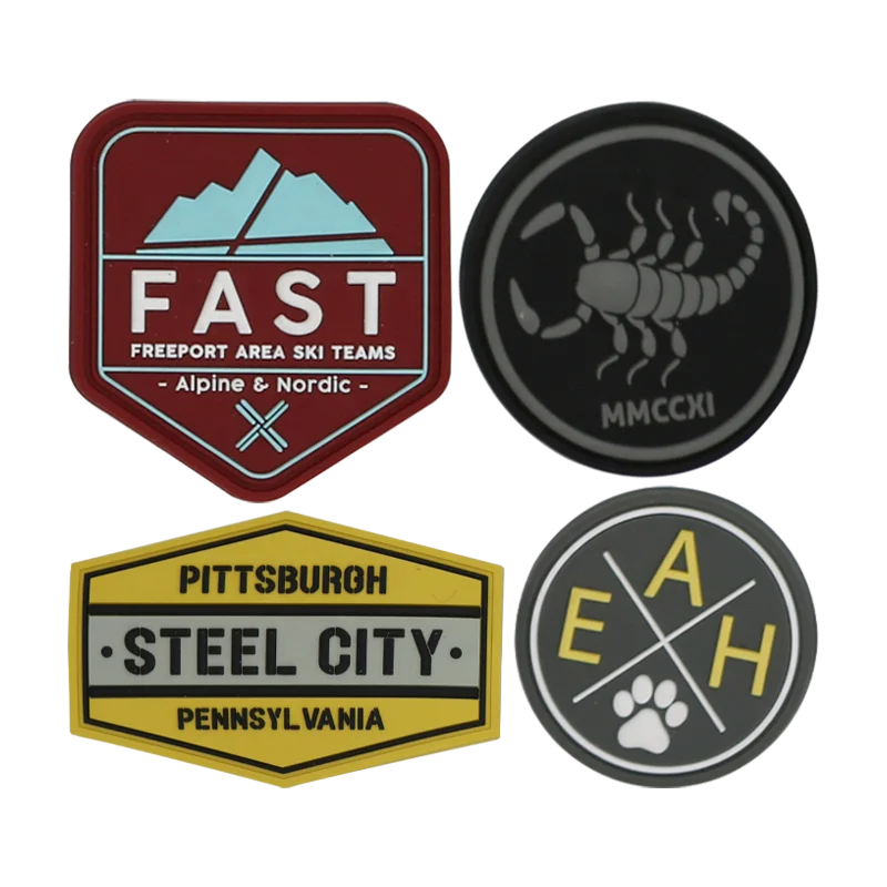 National Flag PVC Patches For Travel Bags Souvenirs – Patriotic Rubber Flags By AWELLS For Luggage Tags