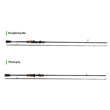 Solid Wood Handle Full Size Universal Luya Rod Carbon Fiber Lure Fishing Rod ML Hard Action Road Sliding Spot Wholesale – Hard Lure – view 2