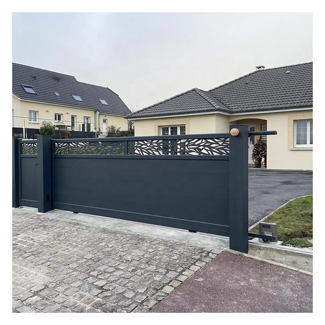 Factory Supply European Standard customized color aluminum gate for villa, garden & courtyard