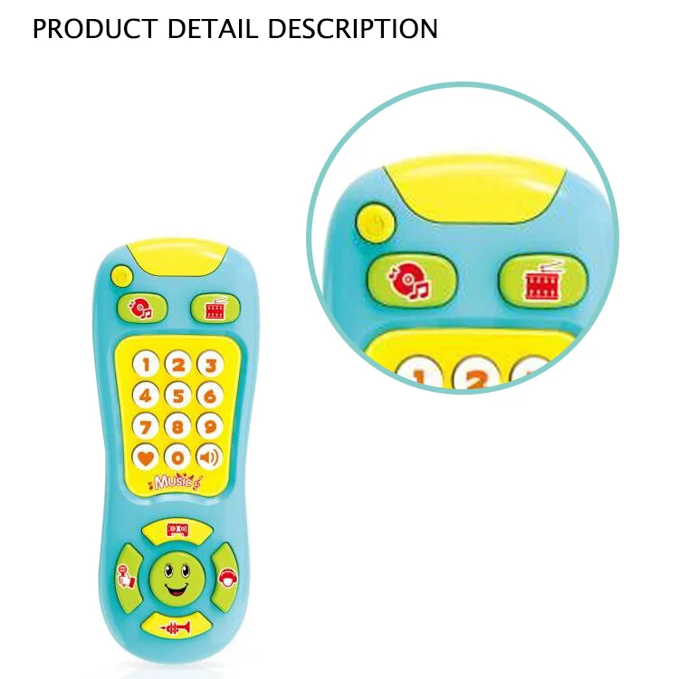 Пластиковый музыкальный светильник, развивающий пульт управления с несколькими кнопками для раннего развития детей, музыкальная игрушка с дистанционным управлением