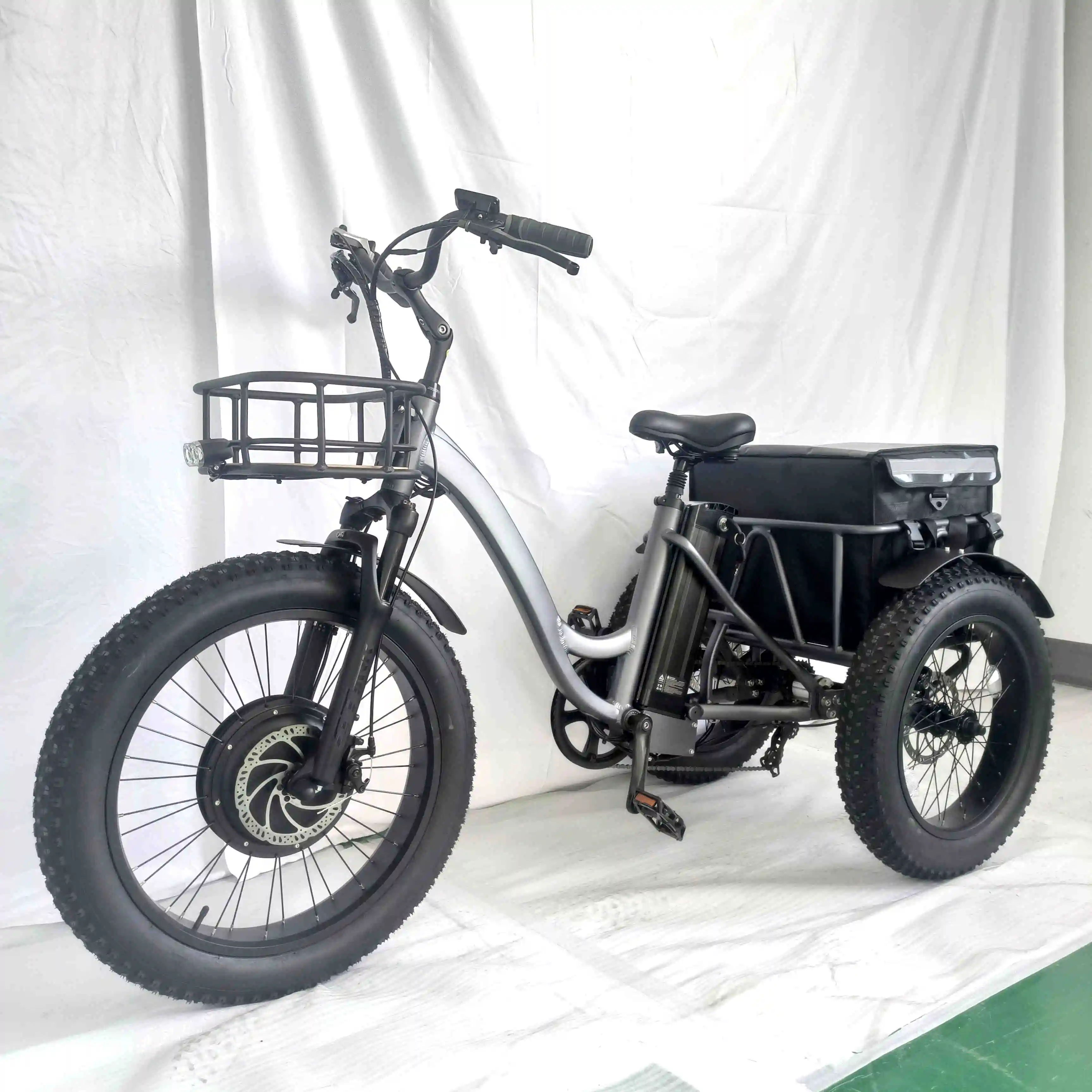 Mid Drive E-bike Motor Kit 1000w Electric Bicycle 3 Wheel Adult Tricycle  Electric Bike