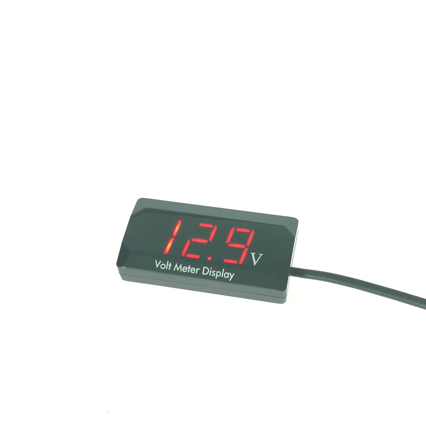 LED Motorcycle Waterproof Voltmeter Gauge Digital Display Voltmeter Panel Voltage Meter 12V Voltmeter for Motorbikes
