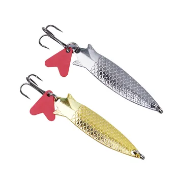 6cm 7g7.7cm 12g Bass Jigging Salmon & Trout Spinner Wobbler Metal Fishing Lure Spoon for River Use – Metal Jig – view 3