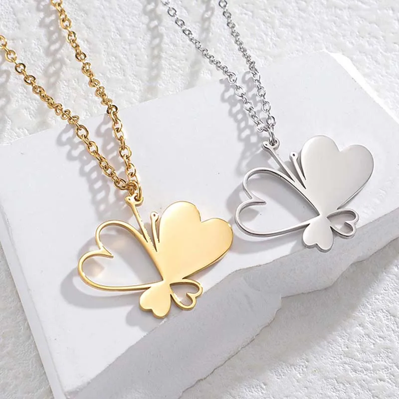Personalized Name Butterfly Necklace