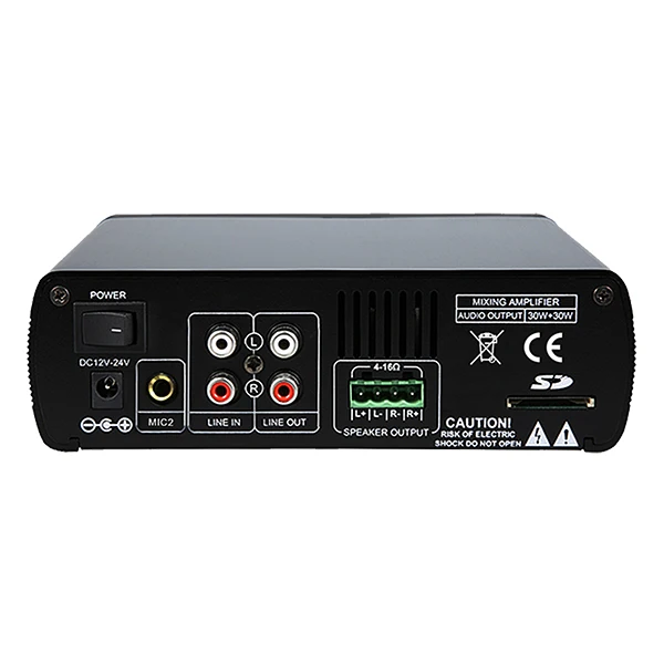 Mini60 2x30W Mini Digital Amplifier with USB & Bluetooth