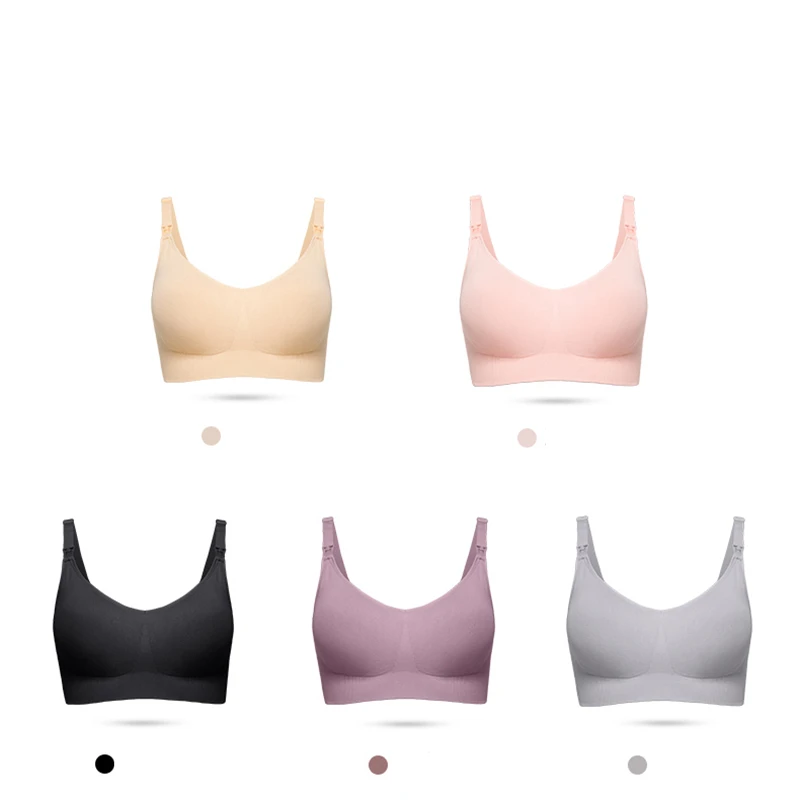 Women Breastfeeding Underwear Removable Padded Breathable Feeding Bras ...