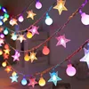 Multi-color Star & Small Round Ball