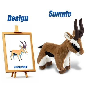Shengye Plush Toy Manufacturer Custom Made Fashion Design Animal Plushie Soft Squishy Stuffed Antelope Plush Toy With Brand Logo
