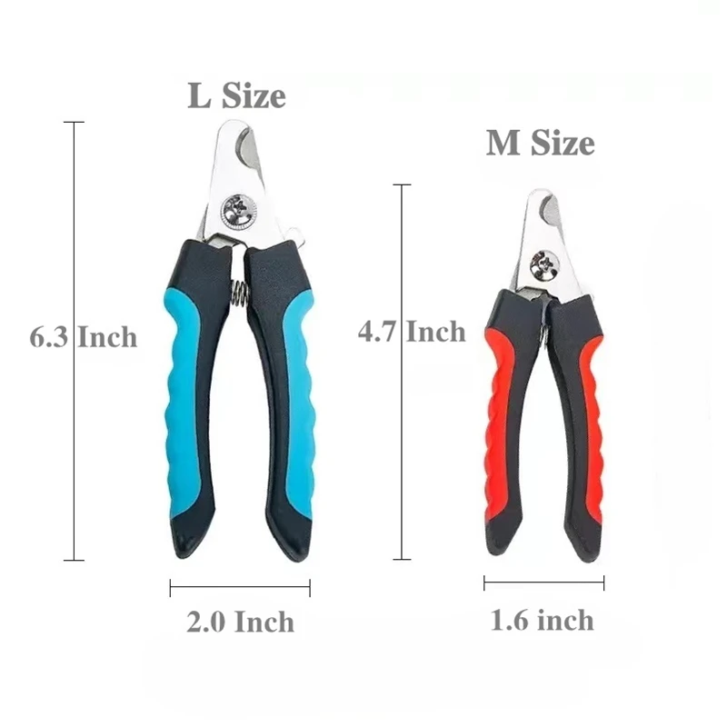 professional small and large dog cat nail clipper stainless steel pet nail clipper