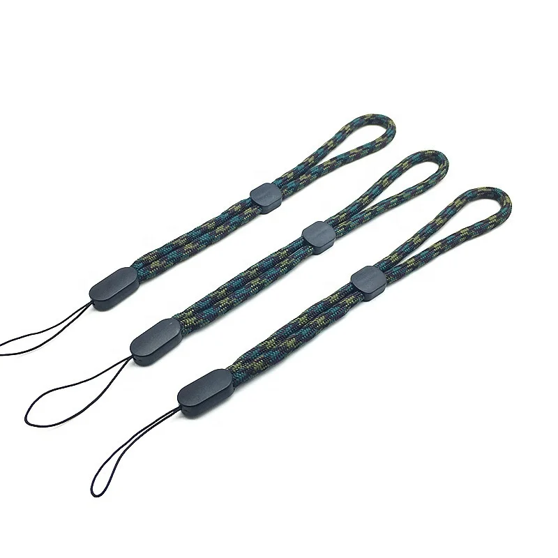 Short Lanyard With a Loop for Cellphone Camera Keychain Bottle Pouch Badge Etc, Mobile Phone Promotional Polyester Lanyard Strap
