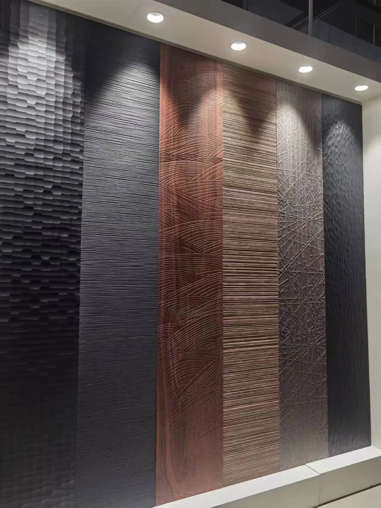 Modern Luxury Interior Decor Ceiling Design Solid 3D Wooden Wall Panels ...