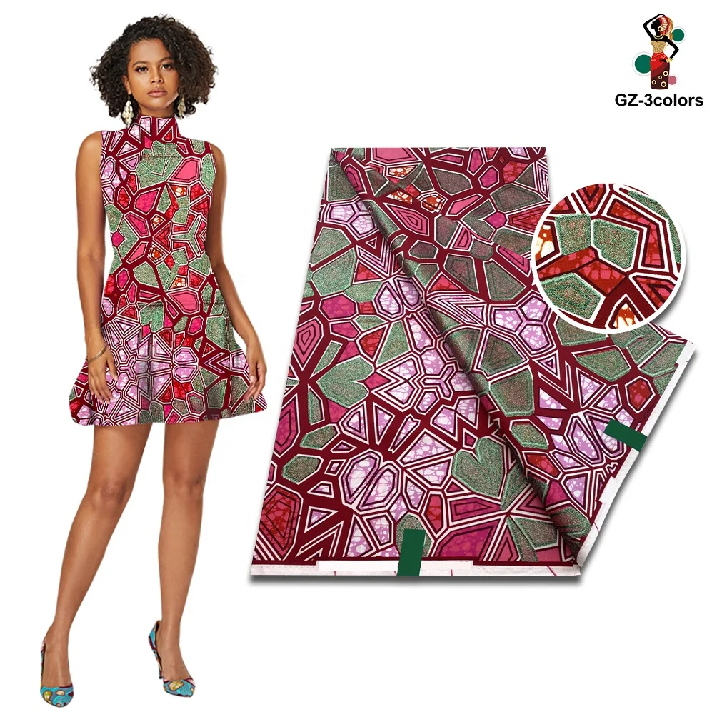 Pagne Wax Afrique Tissu 100% Coton Wax Imprimé Hollande Imprimé