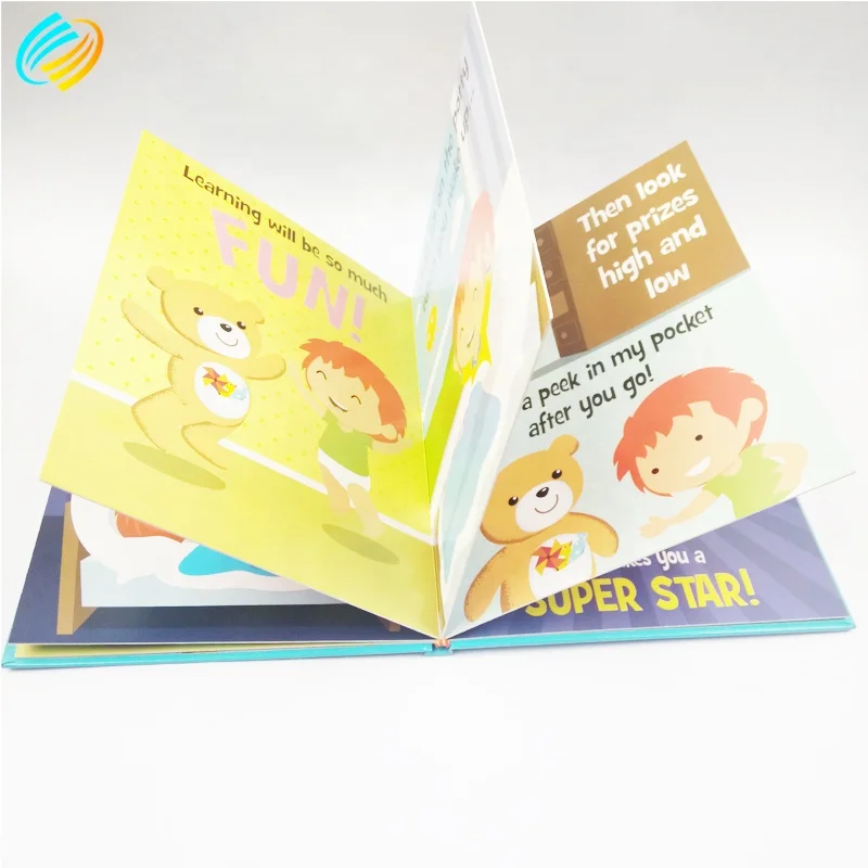 Chinese Imports Coloring Hard Cover Book Printing Custom Children's Board Books With Sound