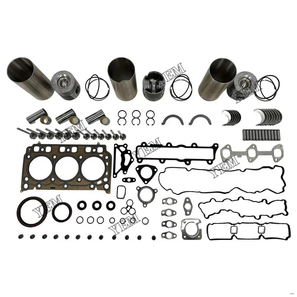 Brand New D18 Overhaul Rebuild Kit With Gaket Kit Piston Valve Fit for Doosan Engine.
