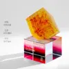 Cubo de Rubik-ámbar dorado