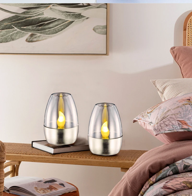 Candele solari per esterni, Candele da esterno LED 6 pezzi