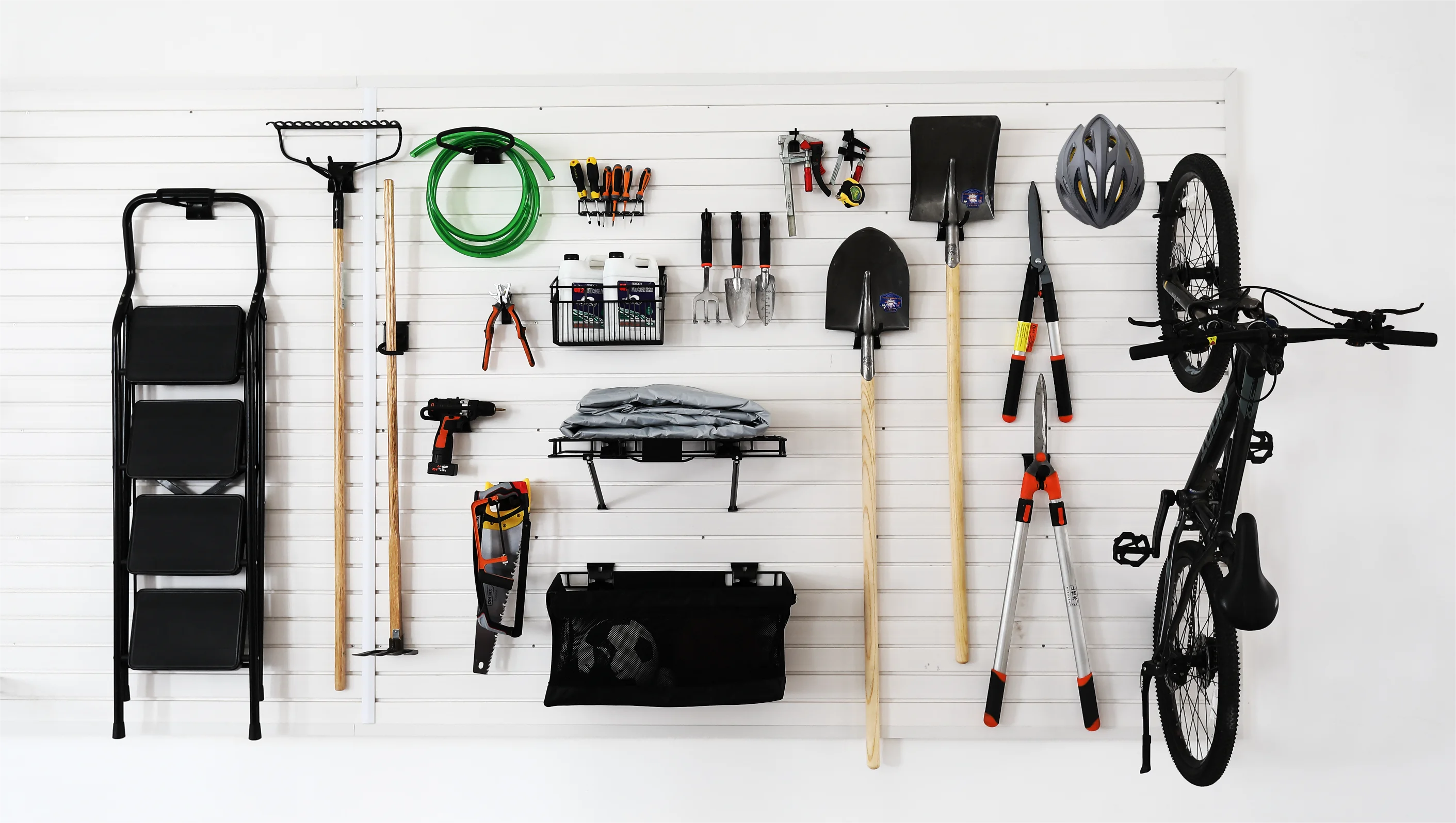 Vertical Ski Rack Mounted For Garage Room Organizer Acrylic Slatwall Shelves With Lip Slat Wall