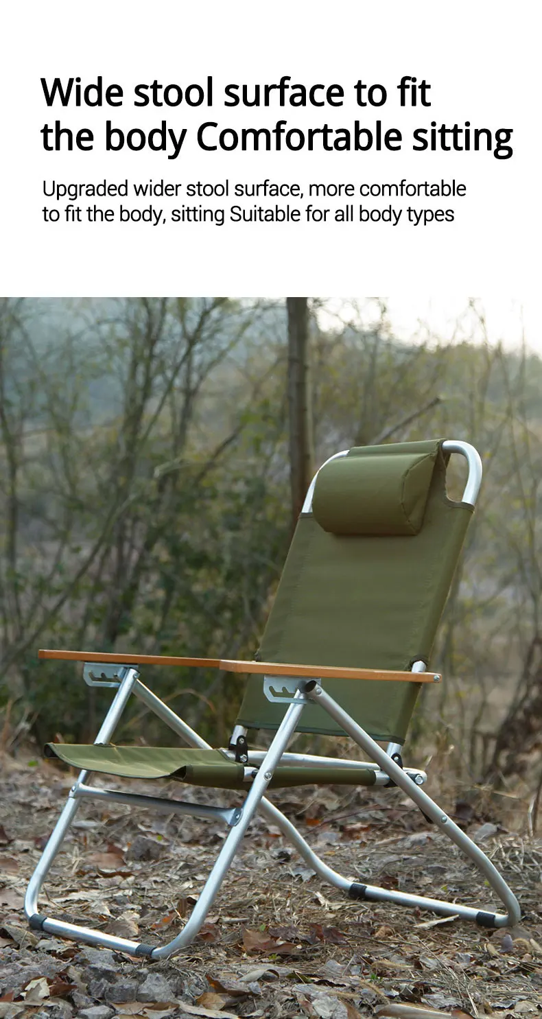 Hot Sale Fabric Adjustable Kamp Sandalyesi Kermit Chair Portable