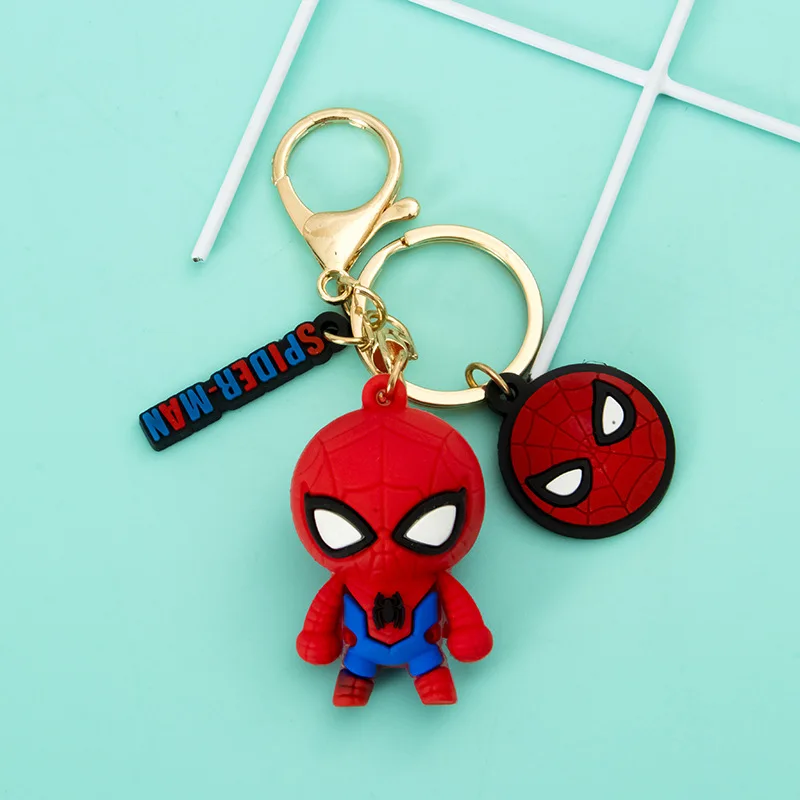 Portachiavi 3D con Design Cartoon Marvel Spider-Man e Hulk, Decorazione per Borse da Donna, Regalo Promozionale, Portachiavi Personalizzato in Metallo per Auto