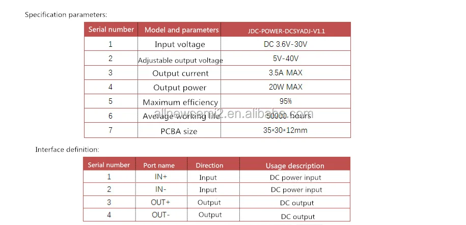 One-Stop Supply Wide voltage input multimeter booster DC power module 3A high current DC-DC adjustable boost module