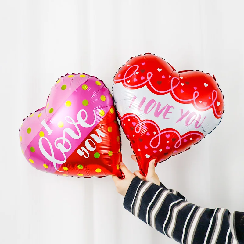 18inch Heart I Love You Valentine's Day Balloons Love Foil Balloon ...