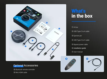 Ottocast PICASOU 2 - Android Ai Box with 4G SIM & Carplay