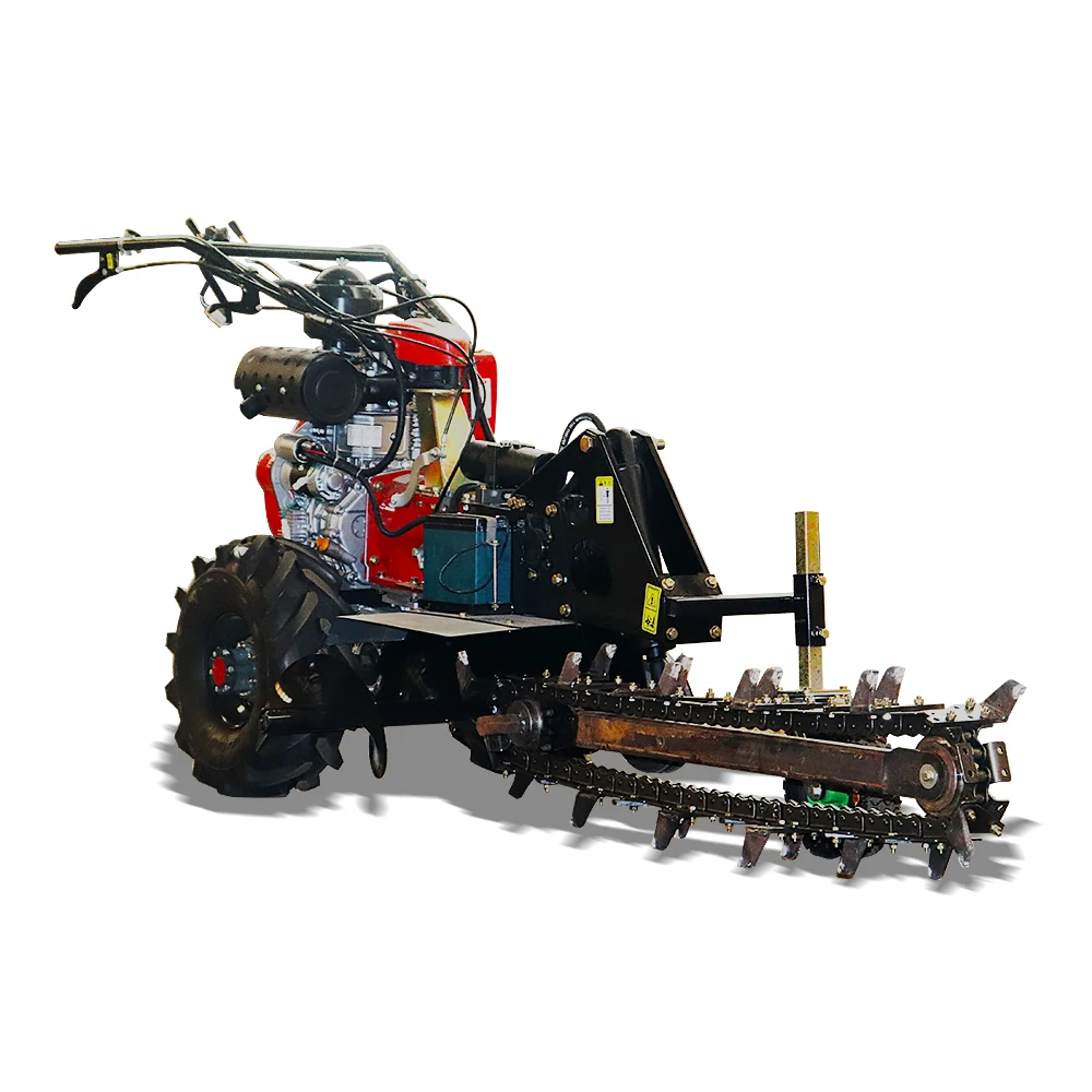 Mukautettu CE -hyväksytyt 15HP raivauskone mini ketjuraivaaja super kestävä 450mm raivaus syvyys traktori raivaaja, raivaaja