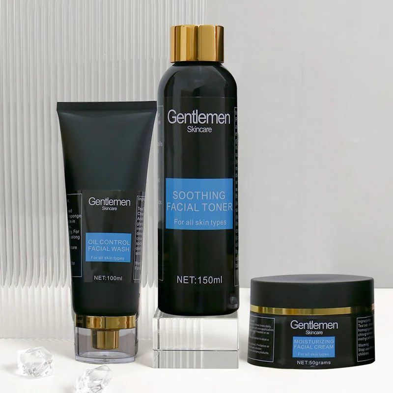 Private Label Men's Organic Vegan Skincare and Cosmetics Acne Treatment Anti-Aging Korean Skin Care Products
