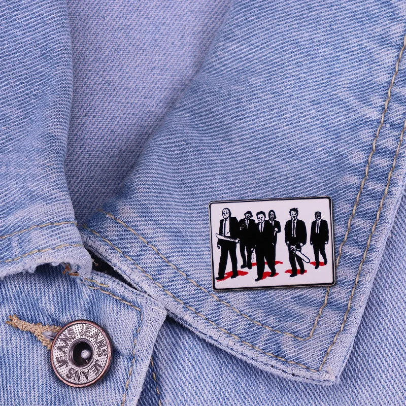 Horror Movie Murderer Collection Pin Michael Myers Jason Chainsaw