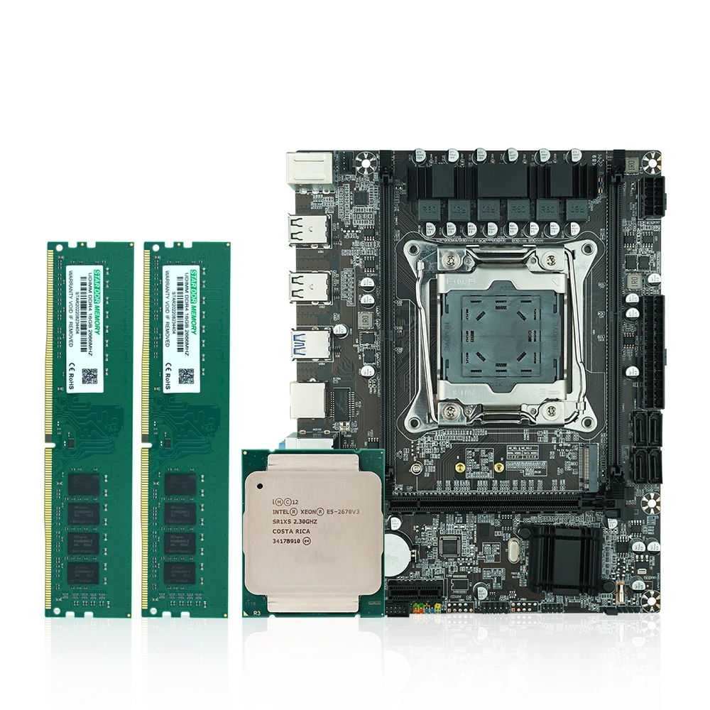 2023 X99 Motherboard with Intel Xeon E5 2670 V3 CPU Kit