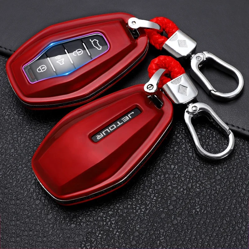 Silicone Car Key Cover Case Shell For Chery Jetour X70 X90 X95 2020 2021  2022 Remote Keyless Accessory Car-Styling Holder