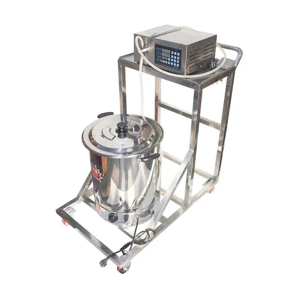 Small  Stainless Steel Machine Candle Pot Pump Filler Wax Melting Candle Filling Machine Wax Melter Candle Maker Machine