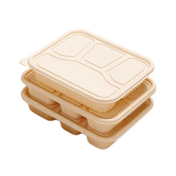 biodegradable food tray grade cornstarch packaging plates bowl eco-friendly food containers tableware