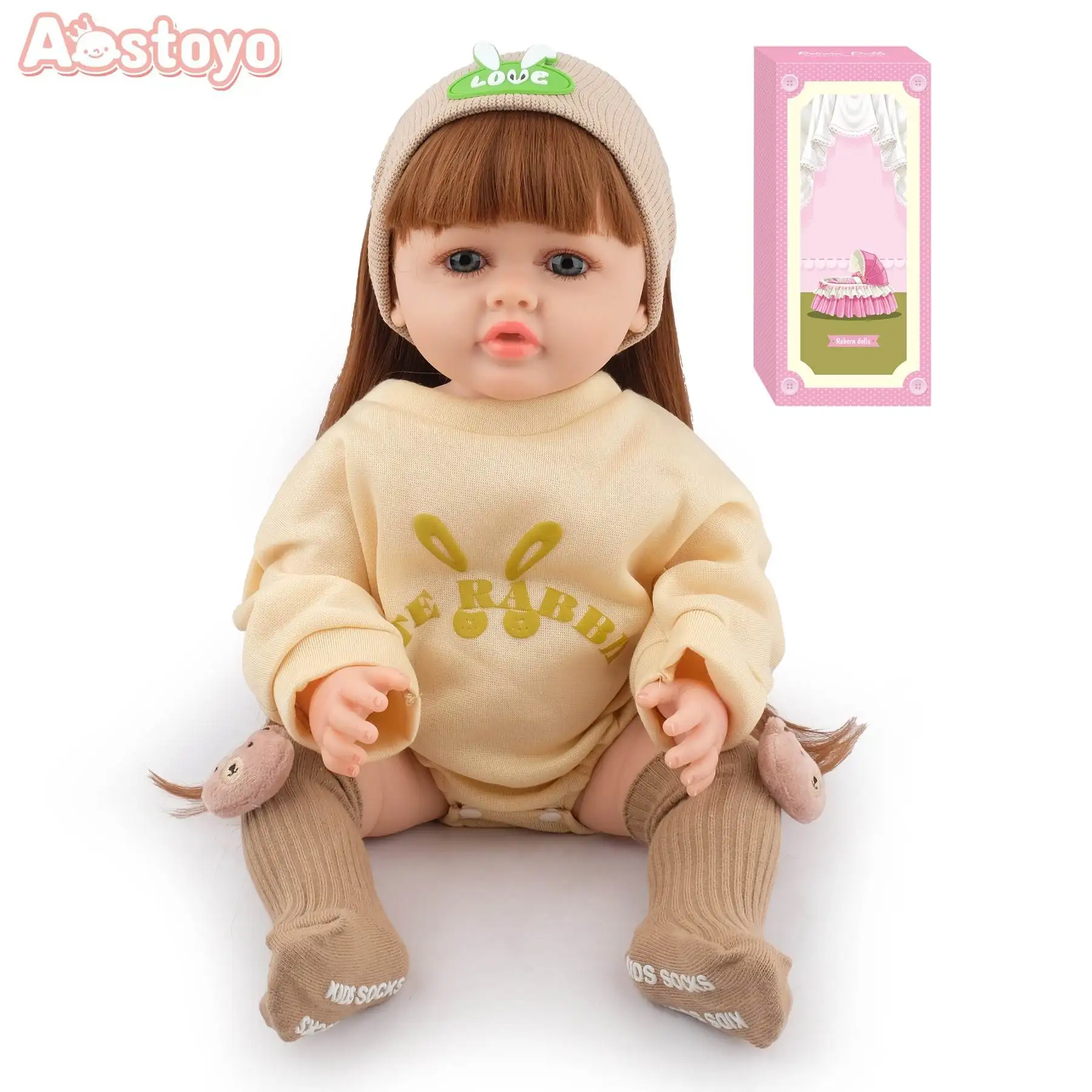 リアルなリボーンドール DIYドール 女の子用 ムネカス シリコーン製 