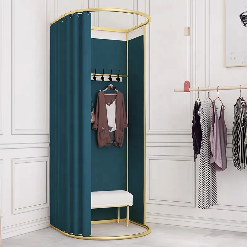 Boutique Retail Bridal Shop Fitting Room Mobile Fitting Room Clothing Store  Fitting Room With Curtain