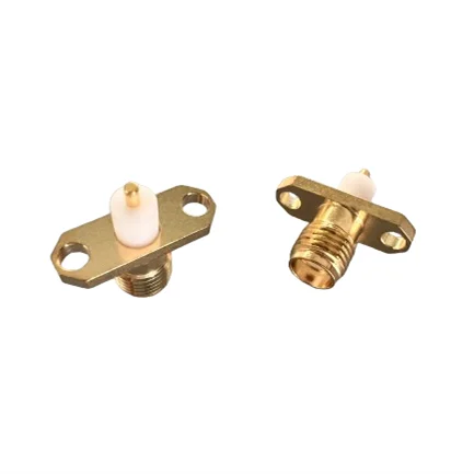 Factory Supply SMA-KFD Connector RF Two Hole Flange SMA Female Coaxial Connector