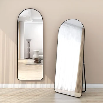 Modern Longe Large Size Full Length Decoration Home Wall Framed Standing Dressing Floor Mirror For Living Room
