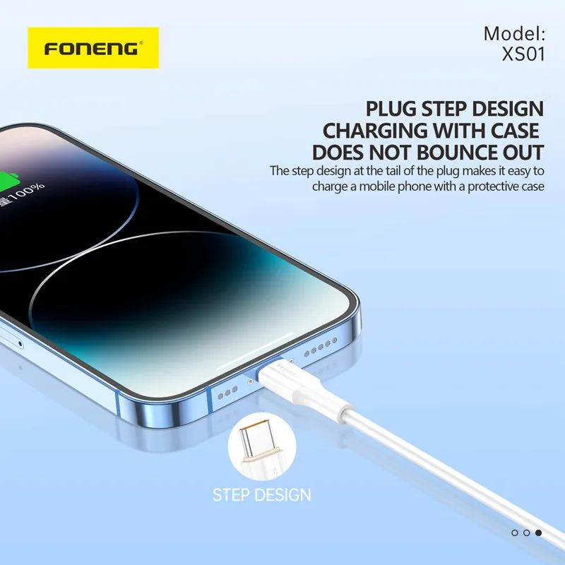 FONENG USB Cable Type- C 6A