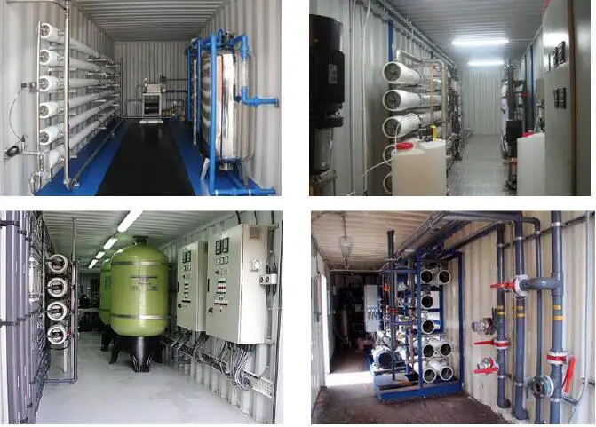 Commercial Containerized Solar Marine Reverse Osmosis RO Seawater Desalination Plant for Boat